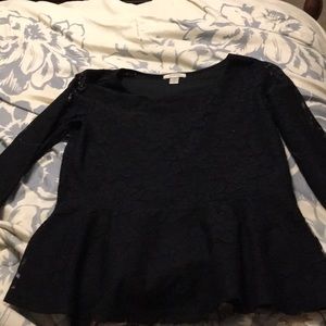 Black lace top